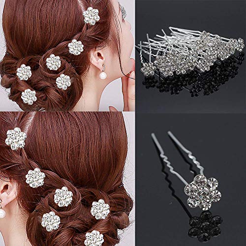 Product Cover Paradise Hair Pins For Women/Bridal Hair Accessories For Women And Girls/Juda Pins For Women (Silver 12 pc)
