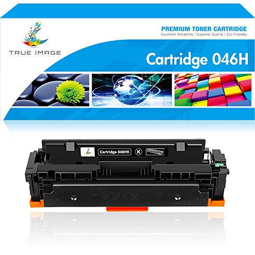 Product Cover True Image Compatible Toner Cartridge Replacement for Canon 046 046H MF733 Color ImageCLASS MF733Cdw MF731Cdw MF735Cdw LBP654Cdw Printer Ink (Black, 1-Pack)