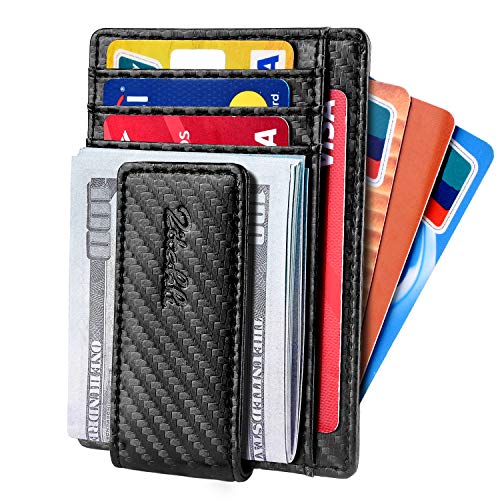 Product Cover Slim & Minimalist Bifold Front Pocket Wallet with Strong Magnet  Money Clip for men,Effective RFID Blocking & Anti-magnetic