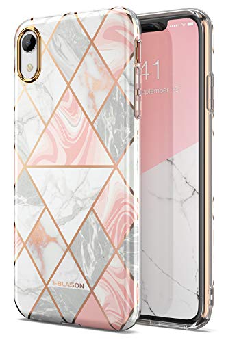 Product Cover i-Blason Cosmo Lite Series Designed for iPhone XR 2018 Release, Premium Hybrid Slim Protective Bumper Case with Camera Protection, Marble, 6.1