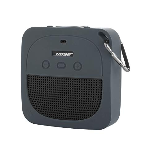 Product Cover TXEsign Protective Silicone Stand Up Case for Bose Soundlink Micro Waterproof Bluetooth Portable Speaker (Grey)
