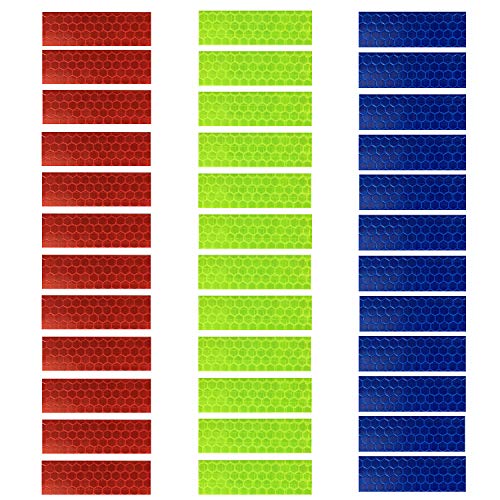 Product Cover GOTOONE Reflective Tape Stickers (36 Pack) Diamond Grade Safety Warning Conspicuity Tapes Waterproof 0.63 x 2 Inch Multicolored