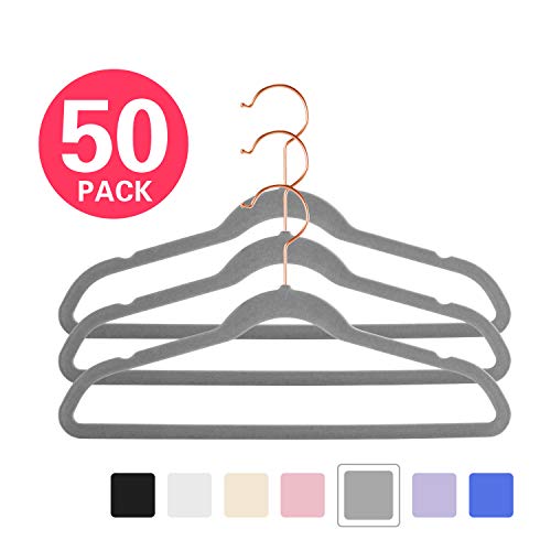 Product Cover MIZGI Premium Kids Velvet Hangers (Pack of 50) 14