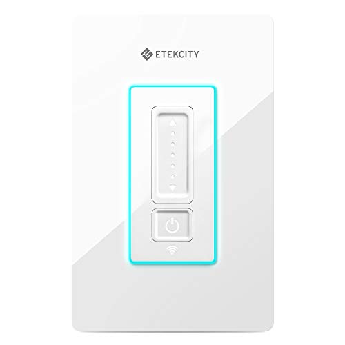 Product Cover Etekcity Smart Dimmer WiFi Light Switch with RGB Nightlight Neutral Wire Required, Works with Alexa, Google Home and IFTTT, FCC/ETL Listed