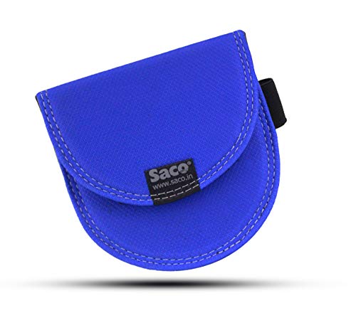 Product Cover Saco Plug and Play Portable Case Pouch Designed Exclusively for All-New Echo Dot (3rd Gen) Generation - Smart Speaker with Alexa - (Blue)
