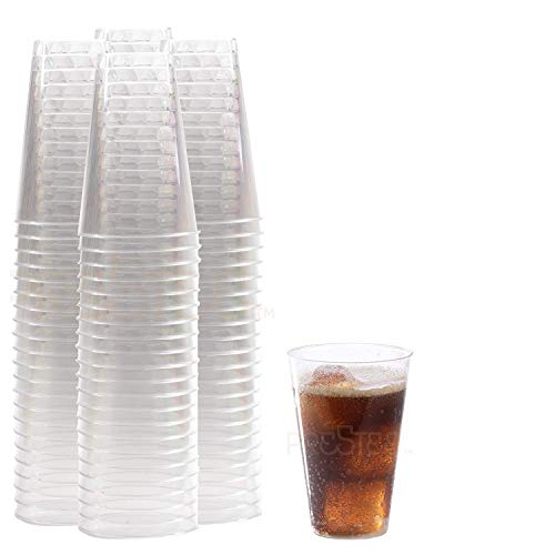 Product Cover Clear Plastic Cups | 12 oz. 100 Pack | Hard Disposable Cups | Plastic Wine Cups | Plastic Cocktail Glasses | Large Plastic Drinking Cups | Plastic Party Punch Cups | Bulk Wedding Plastic Tumblers