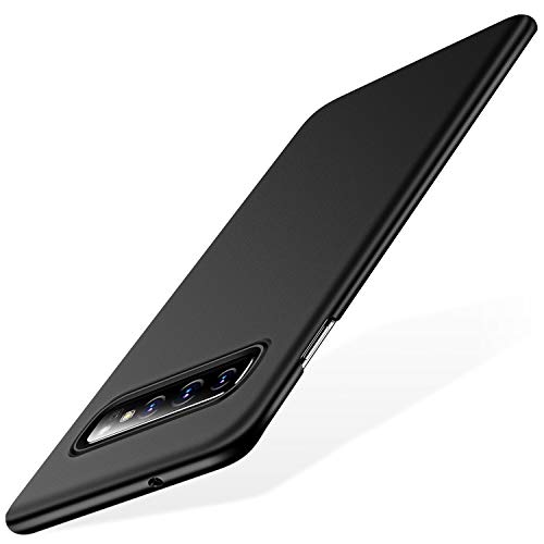 Product Cover TORRAS Slim Fit Galaxy S10 Plus Case, Hard Plastic Ultra Thin Phone Cover Case with Matte Finish Grip Compatible with Samsung Galaxy S10 Plus, Black