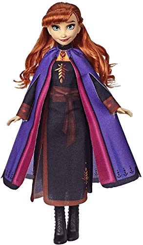 Product Cover Disney Frozen Anna Fashion Doll with Long Red Hair & Outfit Inspired by Frozen 2 - Toy for Kids 3 Years Old & Up, Brown/A