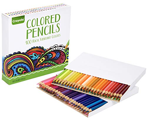 Product Cover Crayola 100 Colored Pencils, Amazon Exclusive, Adult Coloring, Gift