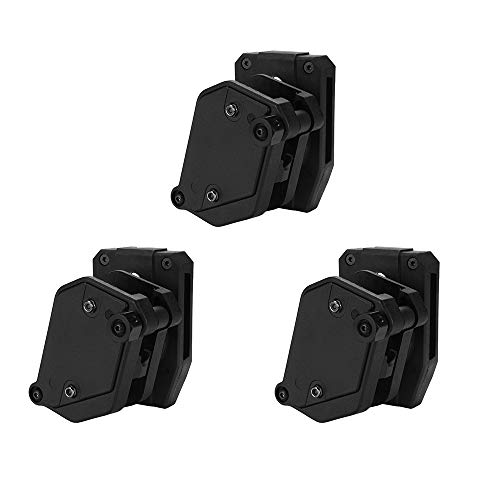 Product Cover KRYDEX IPSC USPSA IDPA Competition Shooting Multi-Angle Adjustment Speed Shooter's Pistol Magazine Pouch Mag Holster Holder (BK 3 Pcs)