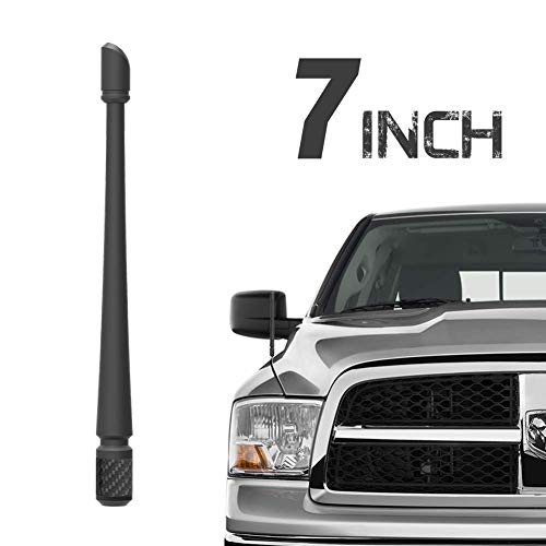 Product Cover Rydonair Antenna Compatible with 2012-2020 Dodge Ram 1500 | 7 inches Rubber Antenna Replacement | Designed for Optimized FM/AM Reception