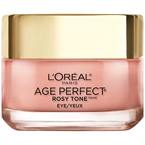 Product Cover Eye Brightener Eye Cream by L'Oreal Paris Skin Care I Age Perfect Rosy Tone Eye Brightener to Visibly Color Correct Dark Circles I Fragrance Free I 0.5oz