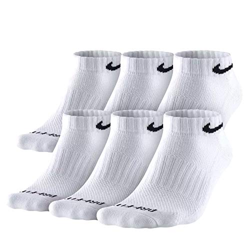 Product Cover NIKE Everyday Performance Training Socks (6-Pair) (L (Men's 8-12 / Women's 10-13), Low (Sport Cut) White)