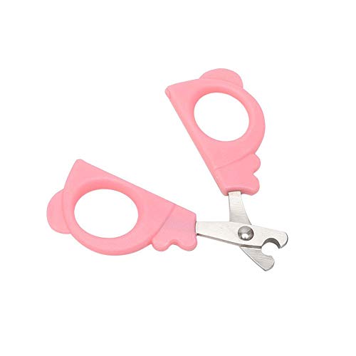 Product Cover Lorchwise 2 PCS Stainless Steel Professional Dog Nail Clipper Trimmer - Anti Slip Handle Pet Clippers Pink