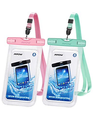 Product Cover Mpow 097 Universal Waterproof Case, IPX8 Waterproof Phone Pouch Dry Bag Compatible for iPhone 11/11 Pro Max/Xs Max/XR/X/8/8P Galaxy up to 6.8