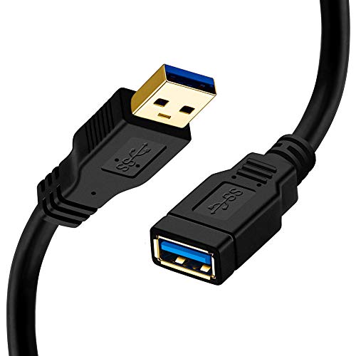 Product Cover 20 ft USB 3.0 Extension Cable, ShineKee 20 Feet USB 3.0 High Speed Extender Cord Type A Male to A Female for Playstation, Xbox, USB Flash Drive, Card Reader, Hard Drive,Keyboard, Printer, Scanner