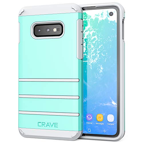 Product Cover S10e Case, Crave Strong Guard Heavy-Duty Protection Series Case for Samsung Galaxy S10e - Mint/Grey