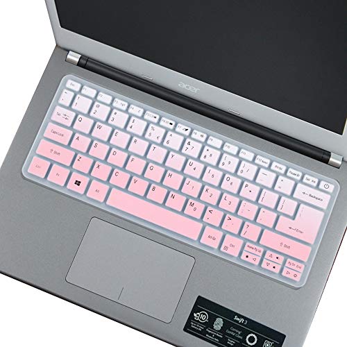 Product Cover Keyboard Cover Design for Acer Swift 1 SF113-31/SF114-32,Swift 3 SF313-51 SF314-52/53/54/55,Swift 5 SF514-51/52/53 SF515-51T ( Check Your Keyboard Layout to Avoid Buying Wrong)-GradualPINK
