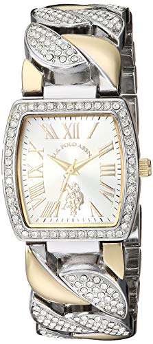 Product Cover U.S. Polo Assn. Women's Analog-Quartz Watch with Alloy Strap, Silver, 21.5 (Model: USC40203)