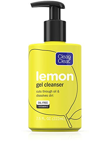 Product Cover Clean & Clear Brightening Gel Facial Cleanser with Lemon Extract and Vitamin C to Cleanse Oil and Dissolve Dirt, Oil-Free Vitamin C Cleansing Gel Face Wash, 7.5 oz (Pack of 2)