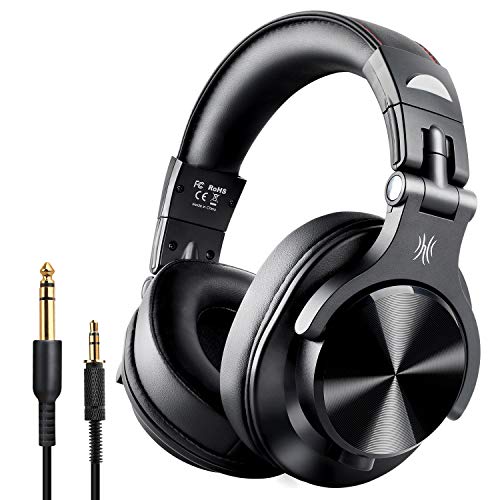 Product Cover OneOdio A70 Bluetooth Over Ear Headphones, Studio Headphones with Shareport, Foldable, Wired and Wireless Professional Monitor Recording Headphones with Stereo Sound for Electric Drum Piano Guitar Amp