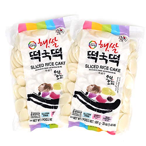 Product Cover [ 2 Packs ]Rice cake,Korean rice cake, Rice Ovaletts, 23oz/pk 떡국떡