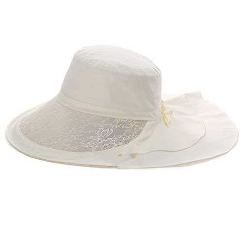 Product Cover Comhats Womens Summer Flap Cover Cap Cotton UPF 50+ Sun Shade Hat with Neck Cord