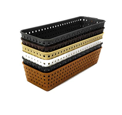 Product Cover CSM Baskets Multipurpose Storage Basket Combo of 6 Small Size (Dimensions = 22.5 cm x 7 cm x 4.5 cm)