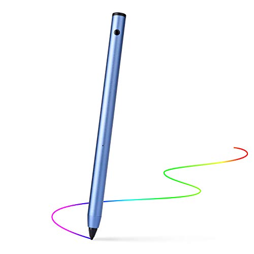 Product Cover Active Stylus Pen，Wuudy Adjustable Fine Point Stylus Providing Accurate/High Sensitive Writing and Drawing Experience for iPad/iPhone/Android and Other Touchscreen Devices.(Blue)