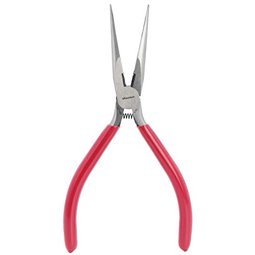 Product Cover Whizzotech Long Nose Pliers Chromium Vanadium Steel with Mini Wire Cutting Tool 6 Inch