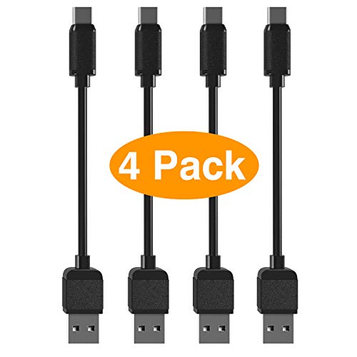 Product Cover MSTJRY 4 Pack 8 inch Black Type C Cables to USB C Phone Charging Cable