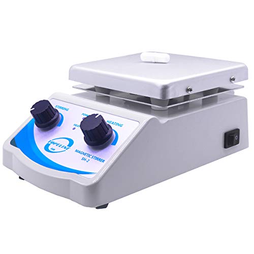 Product Cover SH-2 Hot Plate Magnetic Stirrer Mixer Dual Control with 1 inch Stir Bar (New Style)