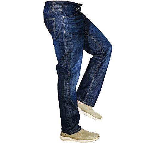 Product Cover Kostello Mens Jeans Relaxed Fit, Regular Fit & Straight Fit 100% Cotton Denim(Blue, 34)