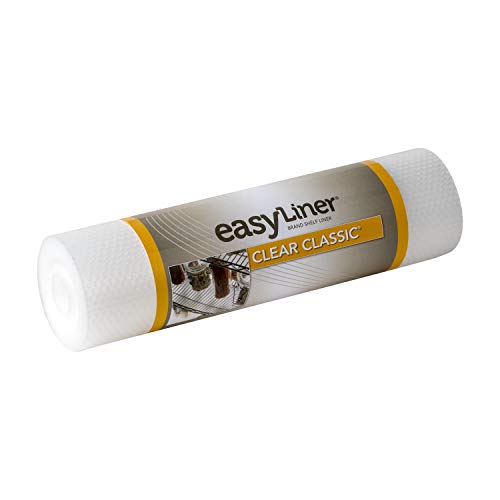 Product Cover Duck Brand Clear Classic Easy 286230 Non-Adhesive Shelf Liner, 12-inch W x 20-Foot L Roll