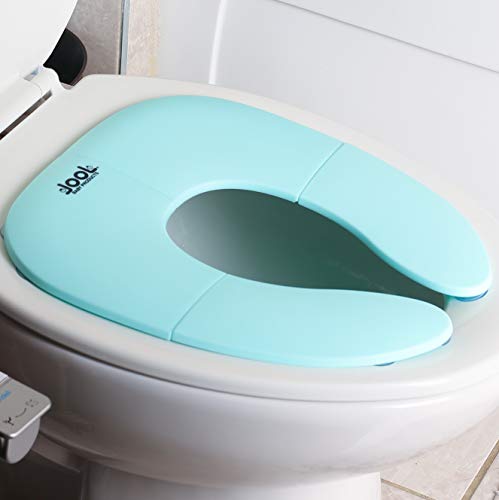 Product Cover Folding Travel Potty Seat for Boys and Girls, Fits Round & Oval Toilets, Non-Slip Suction Cups, Includes Free Travel Bag - Jool Baby