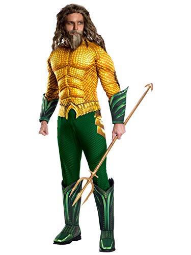 Product Cover Rubie's Men's Standard Movie Adult Aquaman Deluxe Costume, As Shown