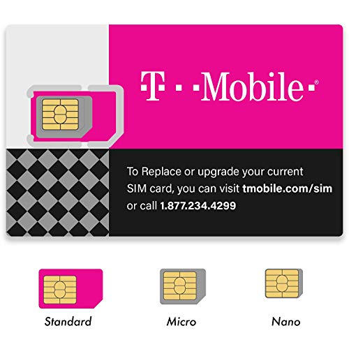 Product Cover (2 Pack) Authentic Official T-Mobile SIM Card Micro/Nano/Standard GSM 4G/3G/2G LTE Prepaid/Postpaid Starter Kit Unactivated Talk Text Data & Hotspot