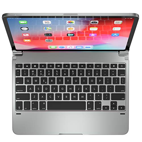 Product Cover Brydge Pro 11.0 Keyboard for 11.0-inch iPad Pro 3rd Generation 2018 Model | Aluminum Wireless Bluetooth Keyboard with Backlit Keys | Long Battery Life | (Silver)