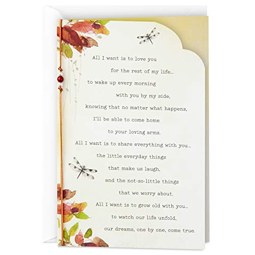 Product Cover Hallmark Love Card or Anniversary Card (Love You for The Rest of My Life)