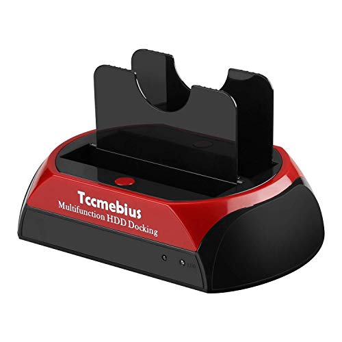 Product Cover Tccmebius Hard Drive Docking Station, TCC-S867-US USB 2.0 to 2.5 3.5 Inch SATA IDE Dual Slots External HDD Enclosure, for 2.5
