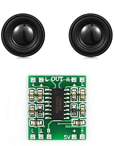 Product Cover eHUB PAM8403 Mini Digital Stereo Amplifier Board with 2 Speakers of 3 Watt 4 Ohm (PAM8403 + 2 Speakers)