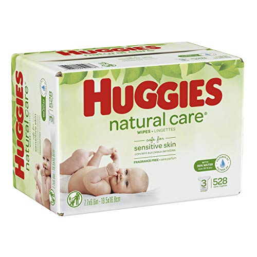 Product Cover HUGGIES Natural Care Baby Wipes, 3 Packs, 528 Total Wipes