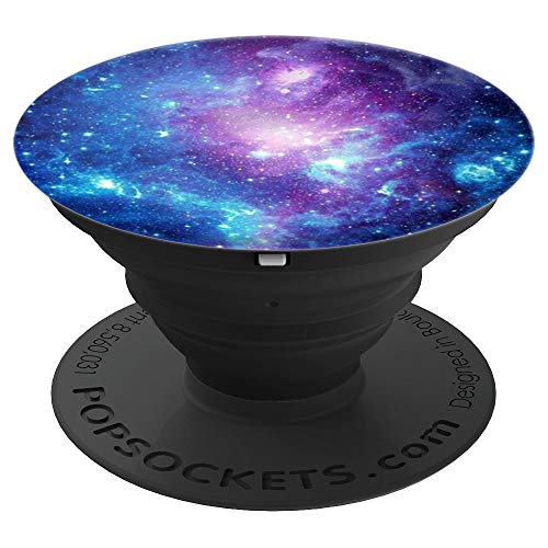 Product Cover Purple Blue Galaxy Space Nebula PopSockets Grip and Stand for Phones and Tablets