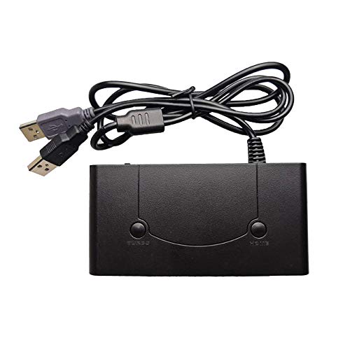 Product Cover Gamecube Controller Adapter, BestOff Gamecube Adapter for Switch/WII U/PC with 4 Ports Easy to Plug and Unplug Support Turbo and Home Functions (GC-01)