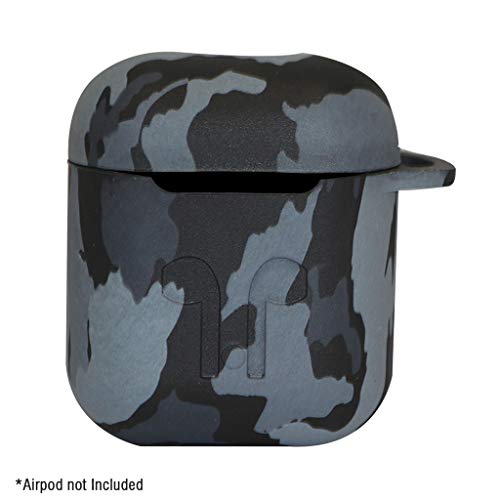 Product Cover Brain Freezer Silicone Shock Proof Protection Sleeve Skin Carrying Bag Box Cover Case for AirPods Wireless Headset Earphone (Camouflage Ash)