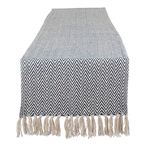 Product Cover DII Braided Farmhouse Table Runner, 15 x 72 inches, French Blue