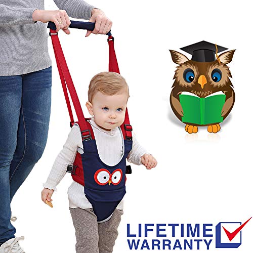 Product Cover Baby Walker, Adjustable Baby Walking Harness Safety Harnesses, Pulling and Lifting Dual Use 7-24 Month Breathable Stand Up & Walking Learning Helper for Infant Child Activity Walker (Blue)