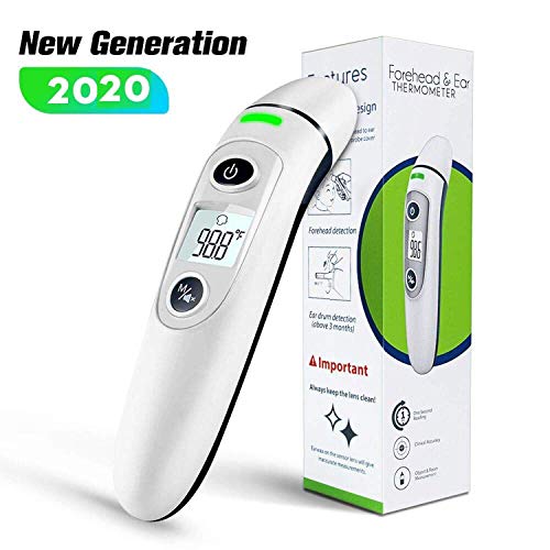 Product Cover [ New Generation]Forehead and Ear Thermometer, 5-in-1 Digital Medical Thermometer, Infrared Fever Thermometer with New Algorithm for Best Accuracy, for Infant Baby Children and Adults