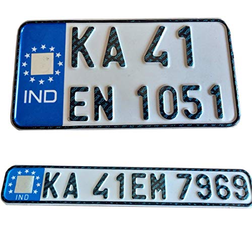 Product Cover Generic Bike Licensed Ind Number Plate Front And Back