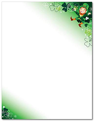 Product Cover Happy Leprechaun Stationery Paper - 80 Sheets - Great for St. Patrick's Day!